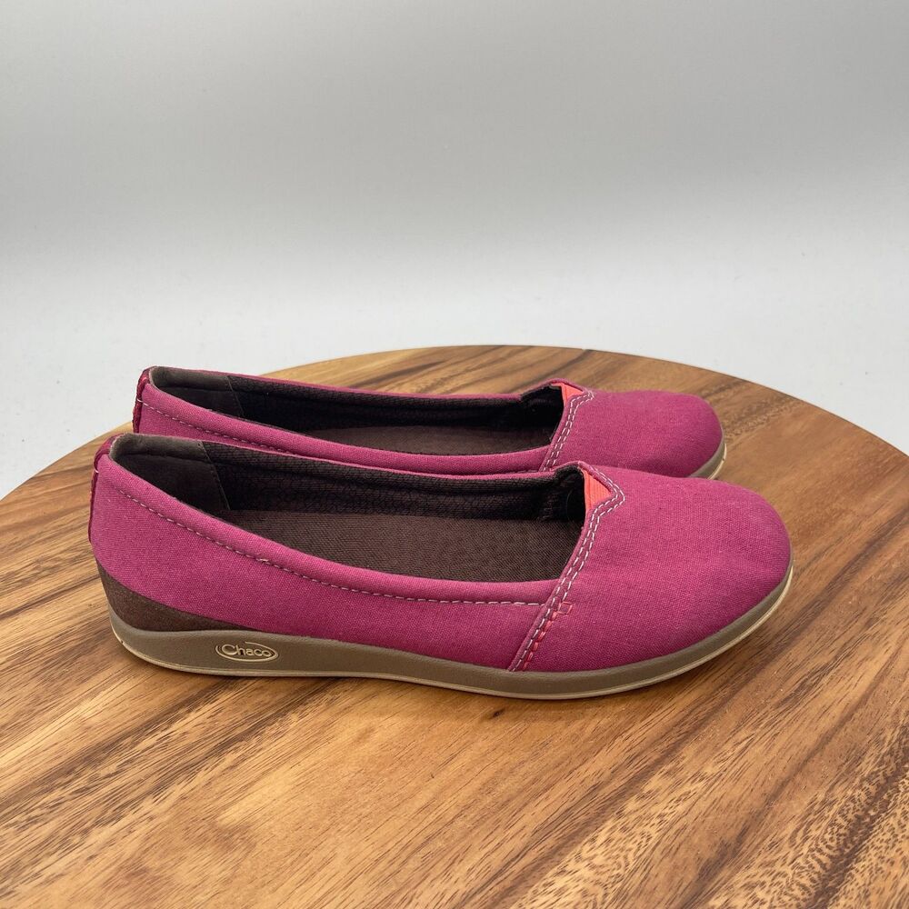 Chaco Ballet Flats Womens Size 7 Pink Casual Shoes Comfort Walking Slip On